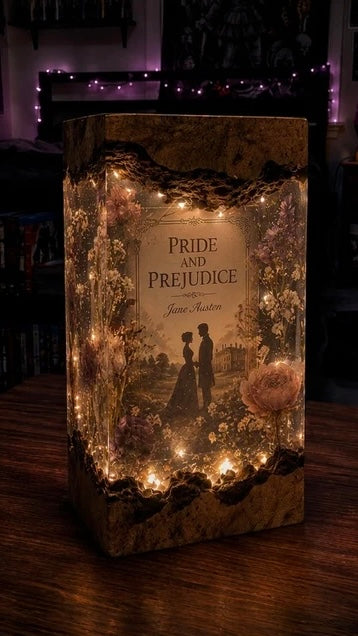 Book Themed Resin Lamps (Pre-Order)